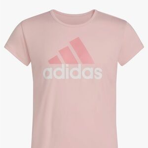adidas Girls' Short Sleeve Aeroready Poly Scoop Neck Tee T- Shirt
